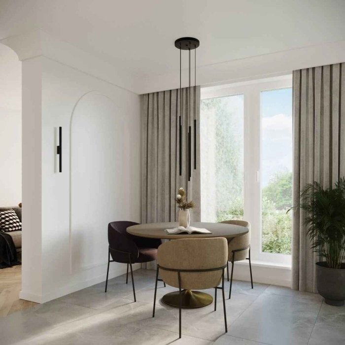 Modern pendant double lamp