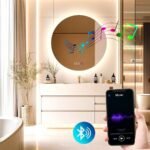 Apvalus LED veidrodis su Bluetooth 60cm