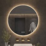 Apvalus LED veidrodis su Bluetooth 60cm