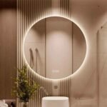 Apvalus LED veidrodis su Bluetooth 60cm