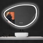 Netaisyklingos formos LED veidrodis 70x100cm