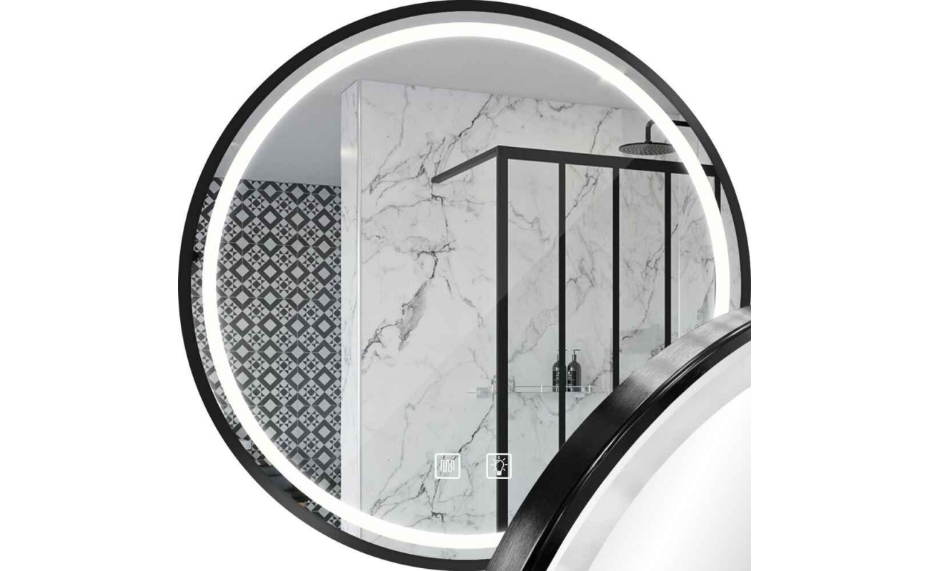 Apvalus LED veidrodis 90cm