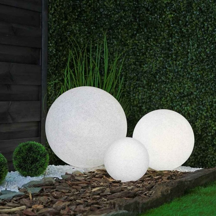Outdoor luminaire LED bubble 30 cm