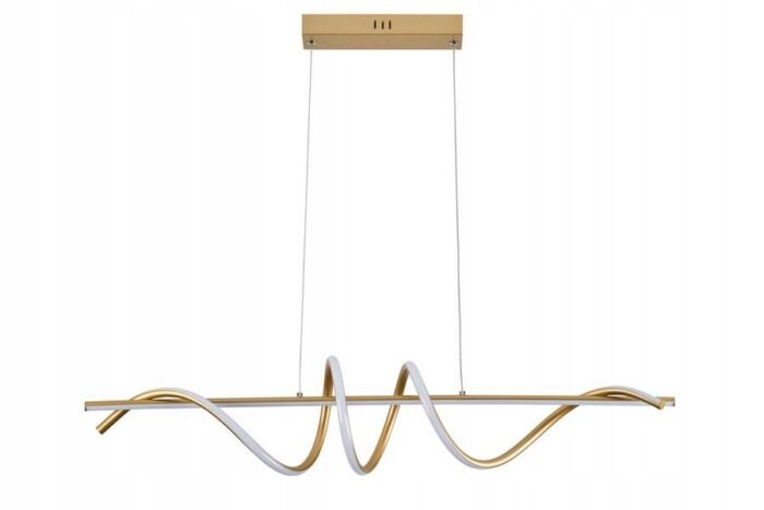 Pakabinamas LED šviestuvas Aukso spalvos 120*90*20 cm