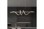Pakabinamas LED šviestuvas Aukso spalvos 120*90*20 cm