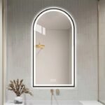 LED veidrodis DASH BLACK 60x100cm