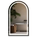 LED veidrodis DASH BLACK 60x100cm