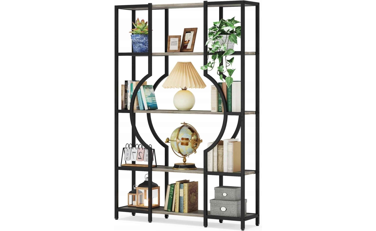 Industrinio stiliaus atvira lentyna